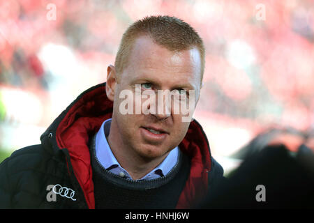 Berlin, Allemagne. Feb 11, 2017. Le headcoach Maik Walpurgis pendant la Bundesliga match de foot entre FC Ingolstadt 04 et le FC Bayern de Munich à l'Audi Sportpark dans Berlin, Allemagne, 11 février 2017. Photo : Daniel Karmann/dpa/Alamy Live News Banque D'Images