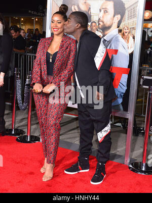 Los Angeles, USA. 13 février 2017. Tracy Morgan, Megan Wollover 068 arrivant à la bagarre à coups de Premiere au Westwood Village Theatre de Los Angeles. 13 février, 2017. Credit : Tsuni / USA/Alamy Live News Banque D'Images