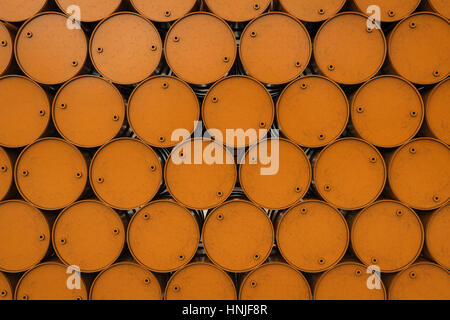 Le rendu 3D canon orange background Banque D'Images