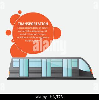 Public transport train électrique eps 10 illustration vecteur conception Illustration de Vecteur