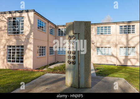 Bletchley Park fly sui Enigma bâtiments UK Banque D'Images