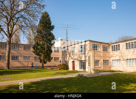 Bletchley Park fly sui Enigma bâtiments UK Banque D'Images