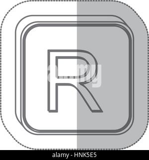 Symbole monétaire rand droit, vector illustration Illustration de Vecteur