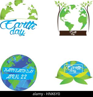 Illustrations de la journée de la terre Illustration de Vecteur