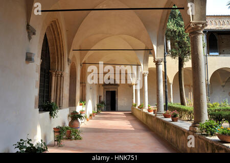 Église Saint Augustin, San Gimignano, Toscane, Italie Banque D'Images