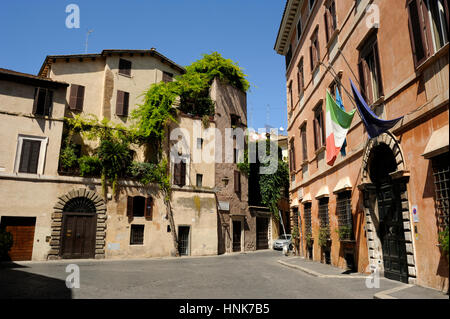 Italie, Rome, Ghetto juif, Piazza Margana Banque D'Images