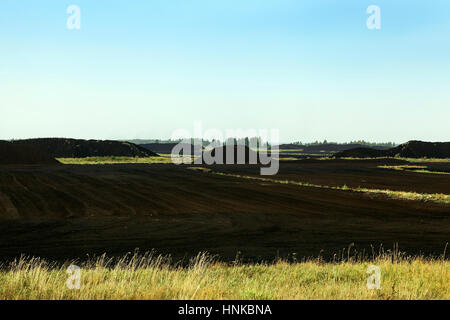 Extraction de tourbe Banque D'Images