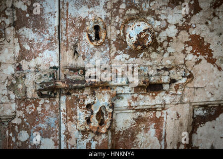 Crag hotel - hôtel abandonné et l'école, l'île de Penang, Malaisie Banque D'Images