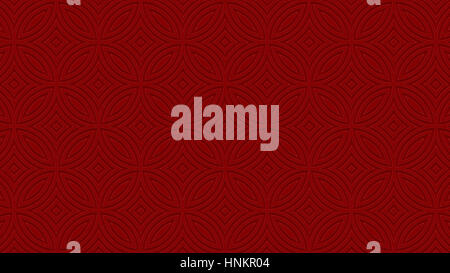 [Illustration] raster pattern traditionnel japonais de cercles se chevauchant - image texturée avec effet carving / gravée Banque D'Images