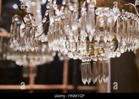 Chandelier en cristal Détail Banque D'Images