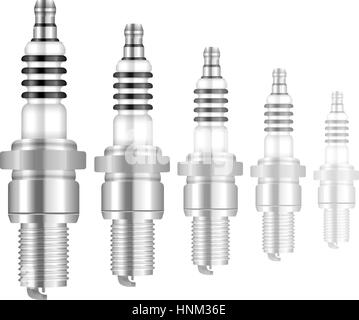 Spark Plug sur un fond blanc. Illustration de Vecteur