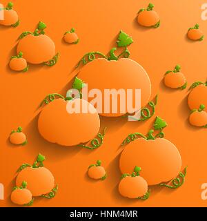 Résumé fond avec des citrouilles Illustration de Vecteur