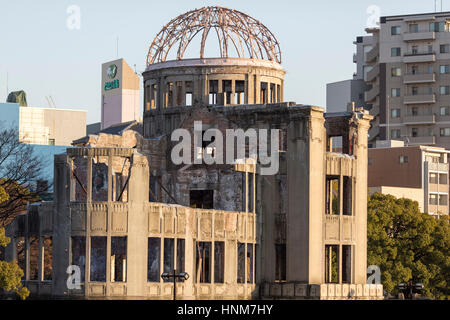 Le Japon . Hiroshima. 'Hiroshima Peace Memorial, communément appelé le Dôme de la bombe atomique ou Genbaku Dōmu, à Hiroshima, Japon, Banque D'Images