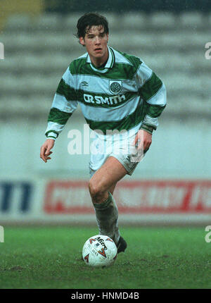 BRIAN O'NEIL Glasgow Celtic FC 14 février 1995 Banque D'Images