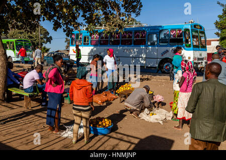 Une station de bus près d'Arba Minch, Ethiopie Banque D'Images