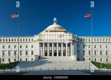 Façade Sud CAPITOL BUILDING (©RAFAEL CARMOEGA 1929) SAN JUAN PUERTO RICO Banque D'Images