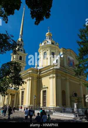 ST. PETERSBURG, Russie - le 11 juillet 2016 : la cathédrale de Pierre et Paul, Saint-Pétersbourg, Russie Banque D'Images