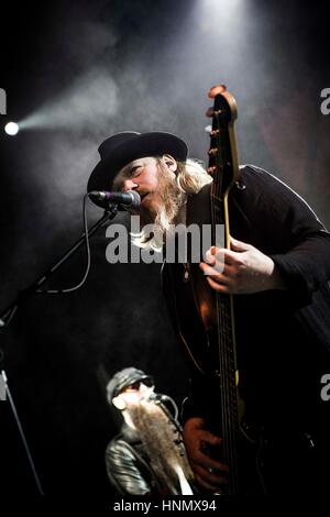 Milan, Italie. 14Th Feb 2017. Rival Sons en concert au crédit d'Alcatraz : Roberto Finizio/ Alamy Live News Banque D'Images