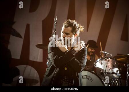 Milan, Italie. 14Th Feb 2017. Rival Sons en concert au crédit d'Alcatraz : Roberto Finizio/ Alamy Live News Banque D'Images