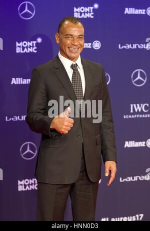 Monaco, Monaco. 14Th Feb 2017. Monte Carlo, Monaco - Février 14, 2017 : tapis rouge à la Laureus World Sports Awards avec Cafu | Conditions de crédit dans le monde entier : dpa/Alamy Live News Banque D'Images