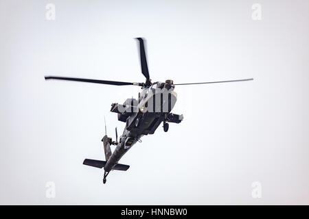 Pays-bas AH-64D Apache helicopter au Royal International Air Tattoo 2015 Fairford Banque D'Images