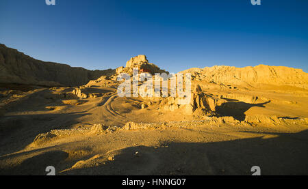 Les ruines de la dynastie des Gugé dans Zanda County,Tibet Banque D'Images