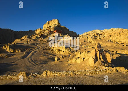 Les ruines de la dynastie des Gugé dans Zanda County,Tibet Banque D'Images