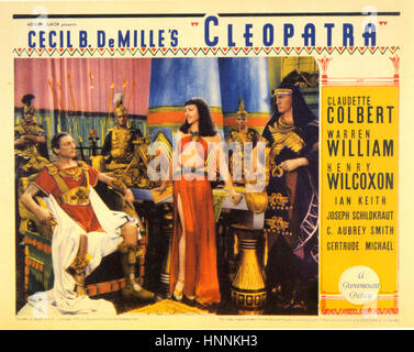 CLEOPATRA 1934 Paramount Pictures film avec Claudette Colbert Banque D'Images