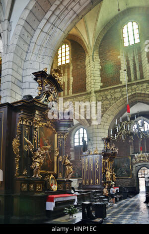 Église de Franciscains. Vieille ville de Cracovie. Banque D'Images