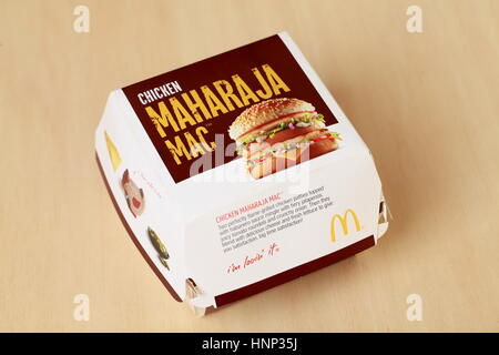 McDonald's Chicken Maharaja Mac Banque D'Images