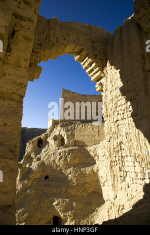 Les ruines de la dynastie des Gugé dans Zanda County,Tibet Banque D'Images