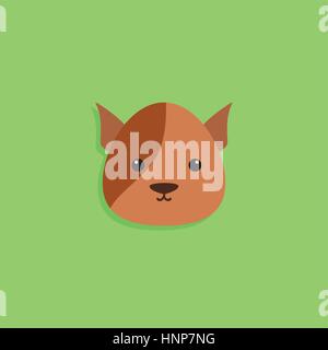 Dog Portrait dessiné Illustration de Vecteur