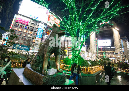 Tokyo ,le Japon. La Statue de Hachiko à Shibuya Tokyo Banque D'Images