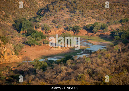 La rivière Luvuvhu, Kruger National Park, Afrique du Sud Banque D'Images