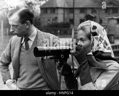 Avec le duc de Kent puis Katharine Worsley en 1960 Banque D'Images