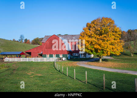 Une ferme à Coshocton County, Ohio, USA. Banque D'Images