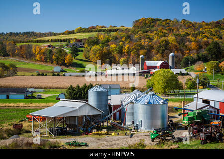 Une ferme à Coshocton County, Ohio, USA. Banque D'Images