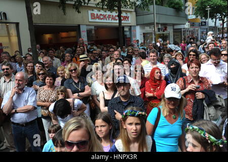 Worms, Allemagne - 16 mai 2012 : festival de rue au cours de l'été culturel avec la loi sur la marche Banque D'Images