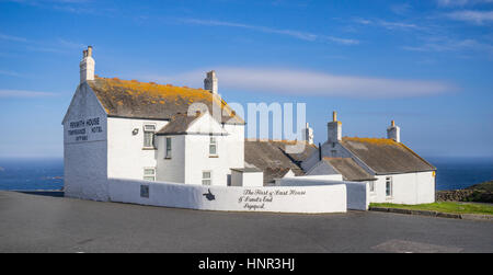 Royaume-uni, le sud-ouest de l'Angleterre, Cornwall, Penwith Chambre Temperance Hotel à Land's End Banque D'Images