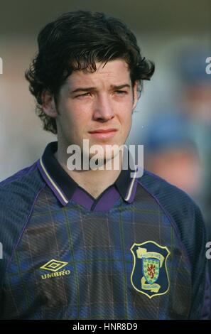 BRIAN O'NEIL SCOTLAND & Glasgow Celtic FC 26 Avril 1996 Banque D'Images