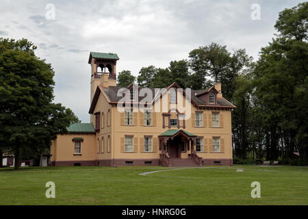 Lindenwald, l'ancienne maison de Martin Van Buren, le 8e président des États-Unis, de Kinderhook, New York, United States. Banque D'Images