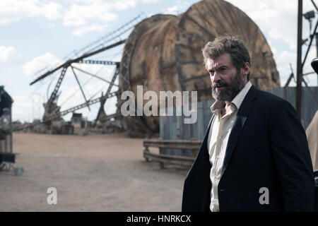 Logan est un film de super-héros américain à venir avec le personnage de Marvel Comics Wolverine distribué par 20th Century Fox. Hugh Jackman stars comme Logan dans ce qui est prévu pour être sa dernière représentation de la nature après avoir joué le rôle pendant 17 ans, avec Patrick Stewart en tant que co-starring Charles Xavier. Cette photo est pour un usage éditorial uniquement et est l'auteur de la société film et/ou le photographe attribué par le film ou la société de production et ne peut être reproduite que par des publications dans le cadre de la promotion du film ci-dessus. Un crédit obligatoire de la société film i Banque D'Images