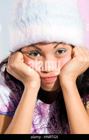 Young Asian Woman in studio Banque D'Images