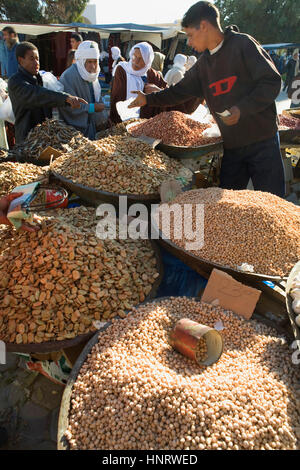 Tunisie.Douz. le grand marché le jeudi. Banque D'Images