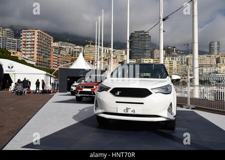 (170217) -- Monte Carlo (Monaco), 17 février 2017 (Xinhua) -- Photo prise le 16 février 2017 présente le stand de dr à Monte Carlo, Monaco. Les 4 jours 1er Monaco International Auto Show (SIAM, pour son sigle en anglais) a débuté jeudi. (Xinhua/Chen Yichen) (zjy) Banque D'Images