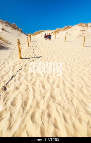 Leba - Parc National Slowinski, dunes ameuhsante, Pologne Banque D'Images