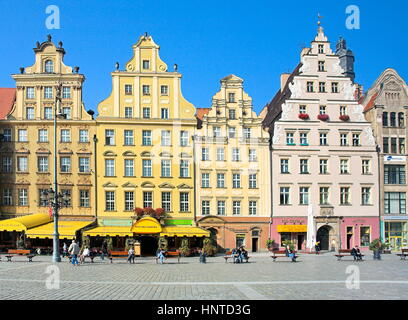 Vieille ville de Wroclaw, Pologne Banque D'Images