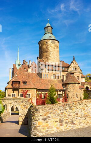 Château Czocha, Basse Silésie, Pologne, Europe Banque D'Images