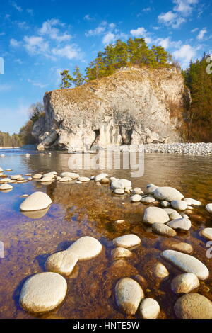 Bialki Przelom 'réserve naturelle, le Parc National des Pieniny, Pologne, Europe Banque D'Images