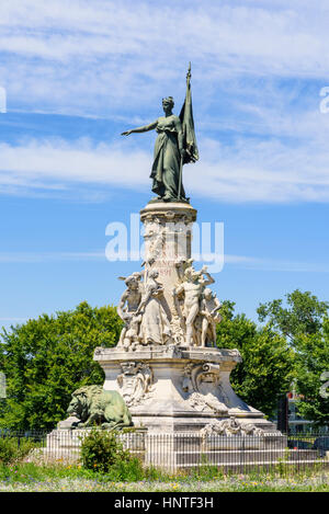 Monument commémorant le centenaire de l'annexion d'Avignon et Comtat Venaissin à la France Banque D'Images